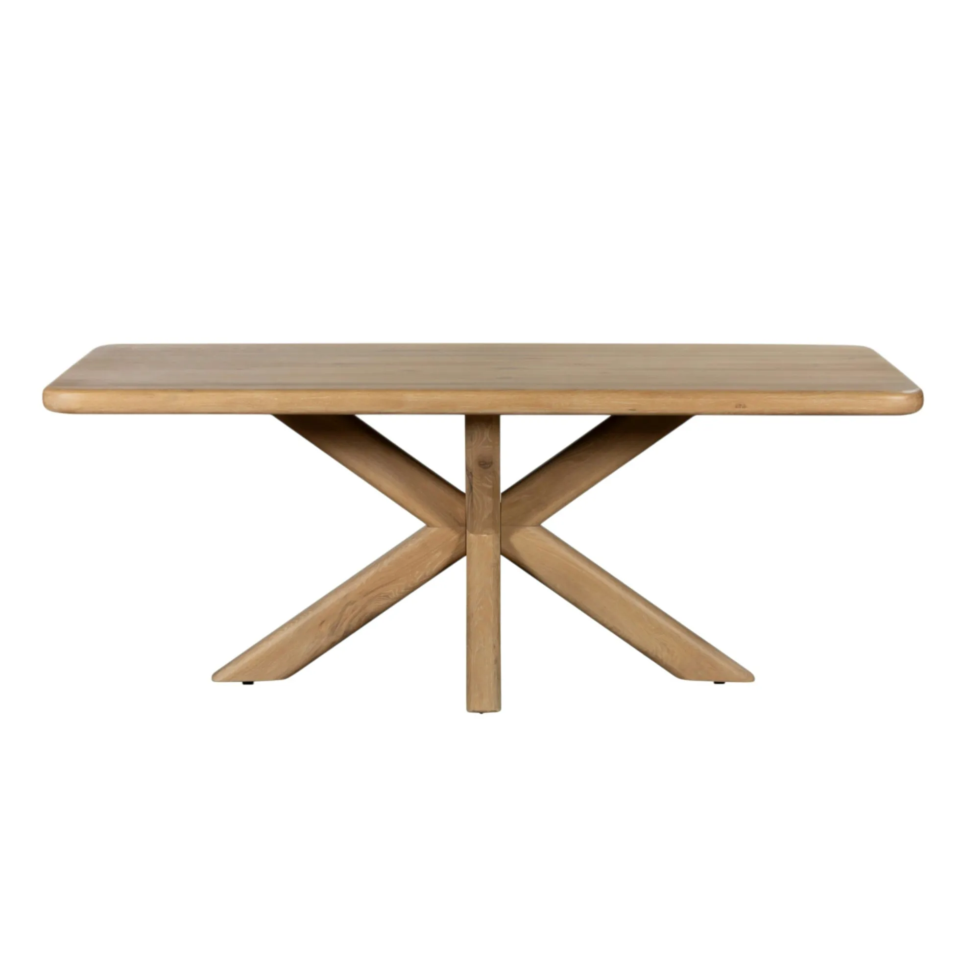 Table à manger chêne massif bords arrondis 180 cm ASTER