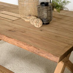 Table à manger 220 cm en bois recyclé DENVER