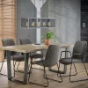 Table à manger contemporaine bois métal 230 cm LUCKNOW