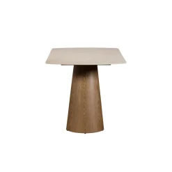 Table à manger céramique à bords arrondis 135 cm LARIO
