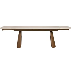 Table à manger céramique extensible à bords arrondis 180-260 cm LARIO
