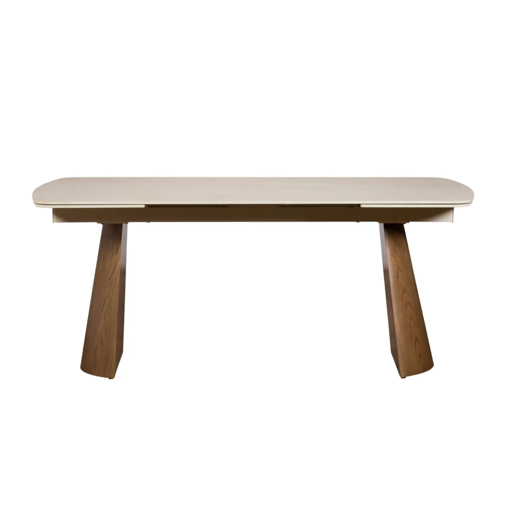 Table à manger céramique extensible à bords arrondis 180-260 cm LARIO