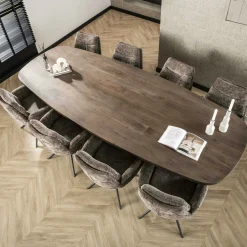 Table à manger design en bois d'acacia massif forme rectangulaire 300 cm MYSORE
