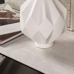 Table à manger design en céramique blanche 240 cm GIULIA