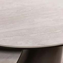Table à manger design en céramique blanche 240 cm GIULIA
