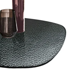 Table à manger design en verre ondulé 180 cm ALBA