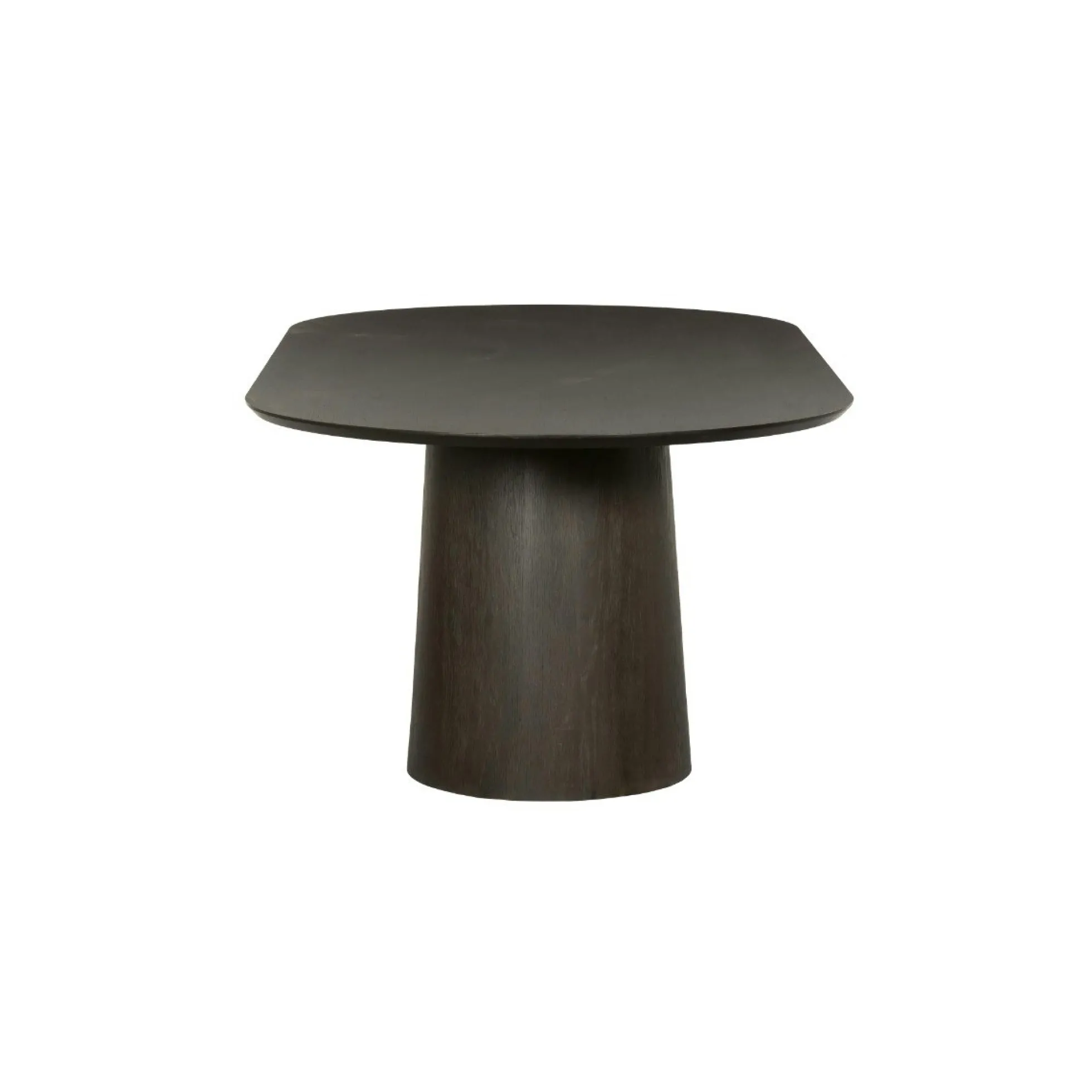 Table à manger design ovale en chêne brun 200 cm LOREN
