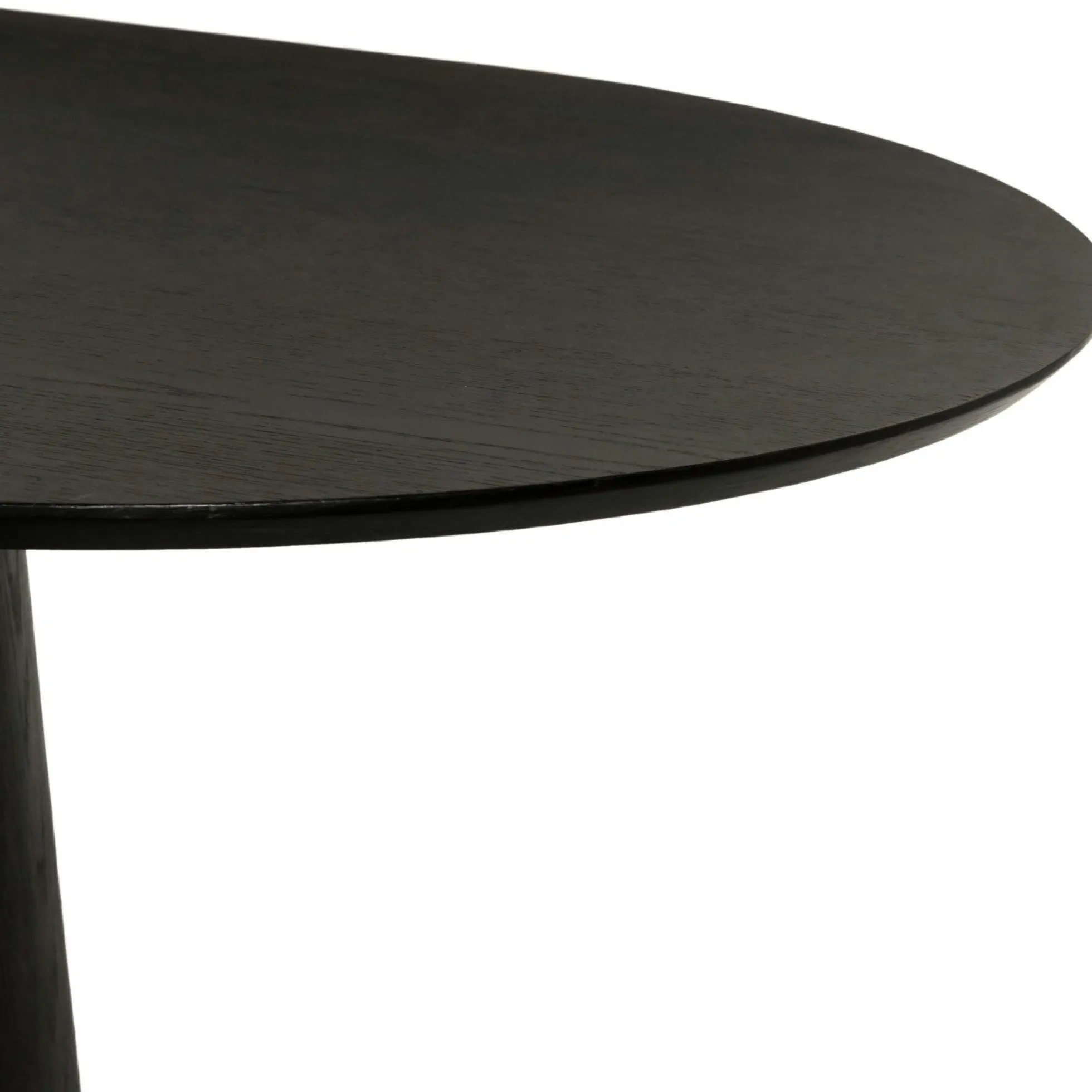 Table à manger design ovale en chêne brun 200 cm LOREN