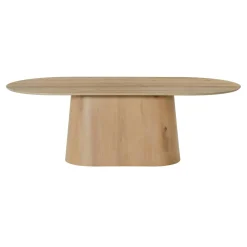 Table à manger design ovale en chêne clair 200 cm LOREN