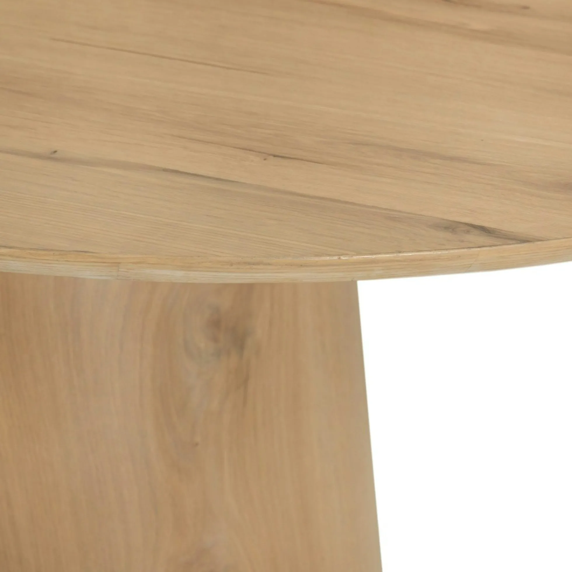 Table à manger design ovale en chêne clair 200 cm LOREN