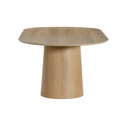 Table à manger design ovale en chêne clair 200 cm LOREN