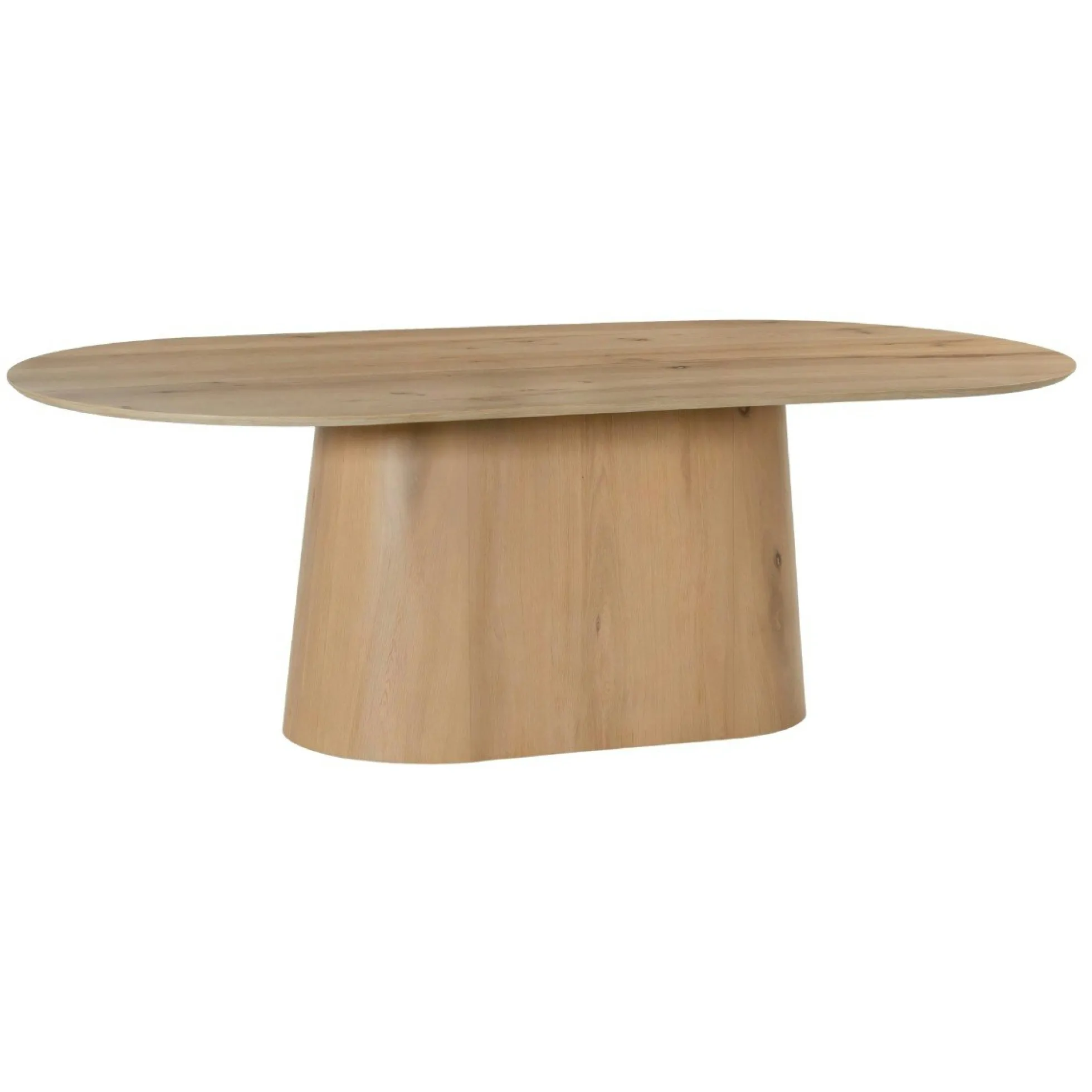 Table à manger design ovale en chêne clair 230 cm LOREN