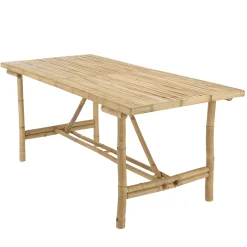 Table à manger en bambou 180x80cm CALVIA