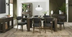 Table à manger en bois de chêne fumé 180 cm ALLEN