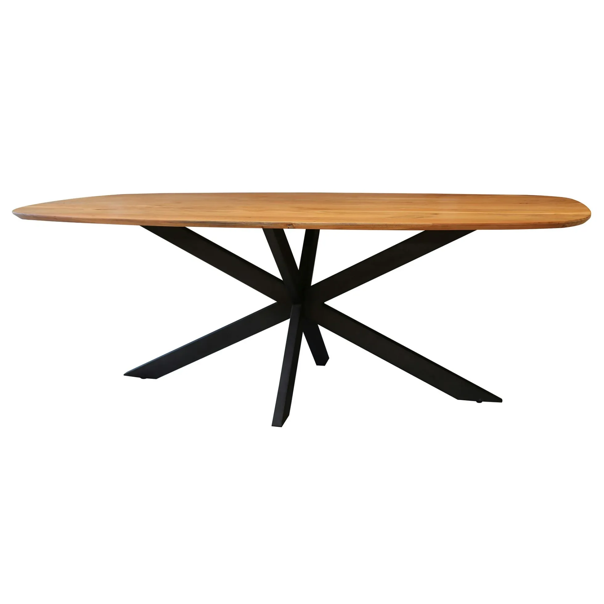 Table à manger en bois massif d'acacia avec bords arrondis 215 cm MELBOURNE
