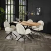 Table à manger en bois massif d'acacia avec bords arrondis 180 cm MELBOURNE