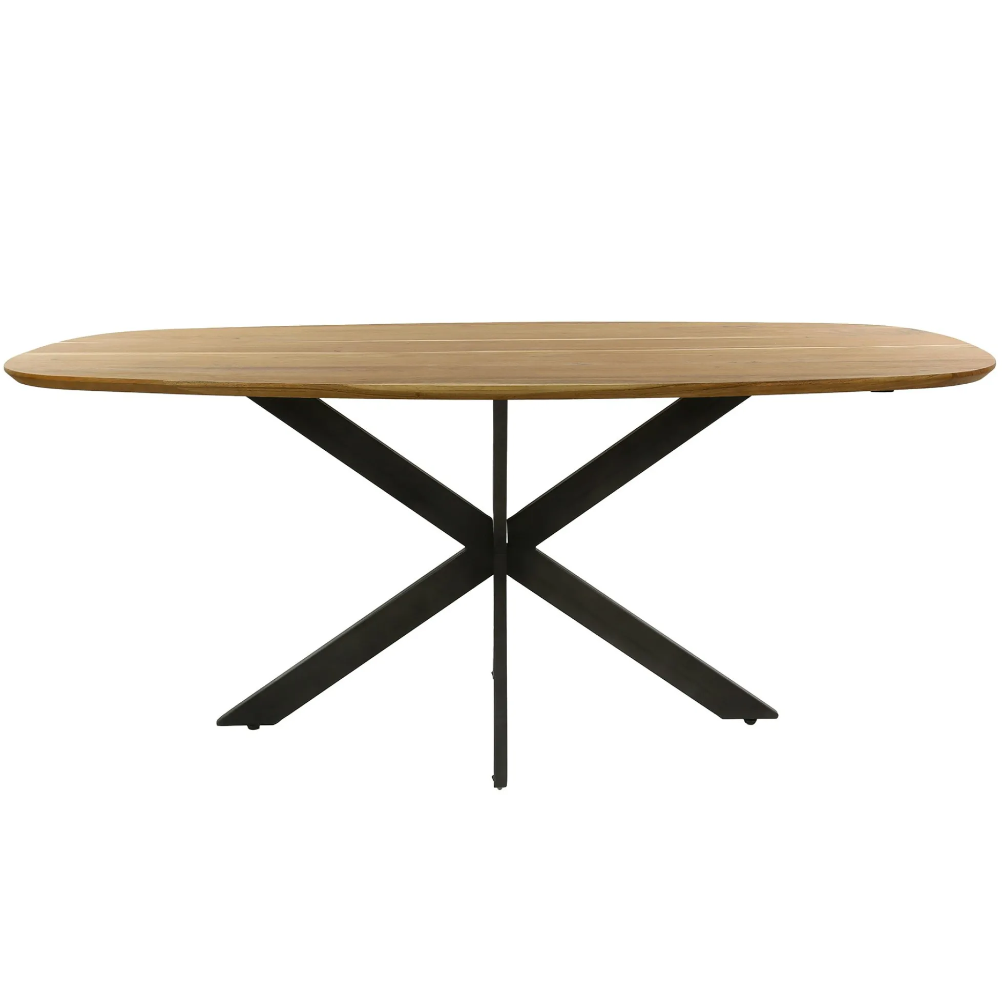 Table à manger en bois massif d'acacia avec bords arrondis 180 cm MELBOURNE