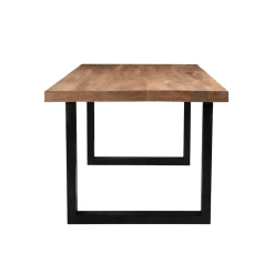 Table à manger en bois à pieds en U 160 cm FULTON