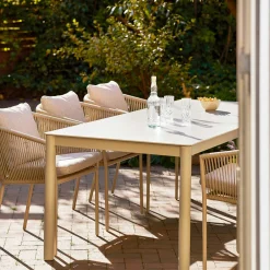 Table à manger en céramique sable 200 cm LOKKEN