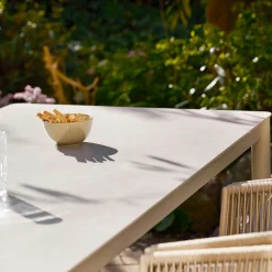 Table à manger en céramique sable 200 cm LOKKEN