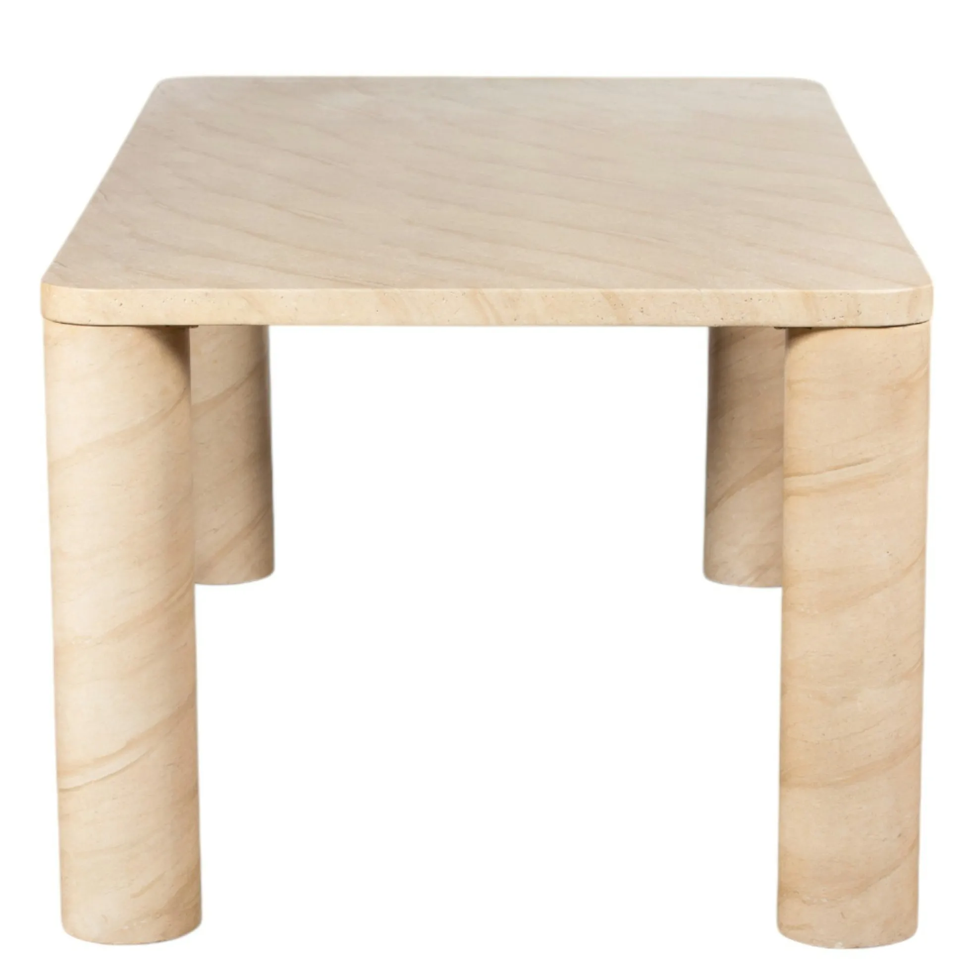 Table à manger en pierre forme organique 150 cm IDAHO