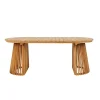 Table à manger en teck naturel 200x90 KUTA