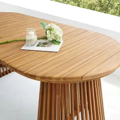 Table à manger en teck naturel 200x90 KUTA