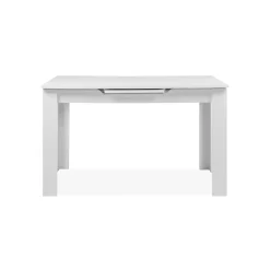 Table à manger extensible blanche 160-200 cm ALVA