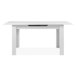 Table à manger extensible blanche 125-165 cm ALVA
