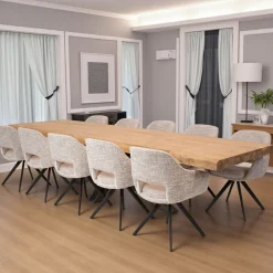Table à manger extensible bois massif 240/340 cm MELBOURNE