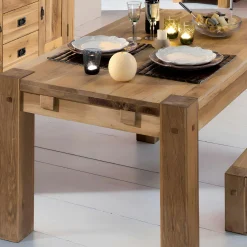 Table à manger extensible bois de chêne 180-280 FJORD