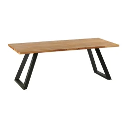 Table à manger extensible bois miel 200 cm COSTENTA