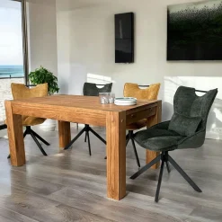 Table à manger extensible bois de chêne 150-250 FJORD