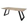 Table à manger extensible bois blanchi 200 cm COSTENTA