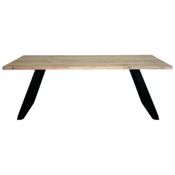 Table à manger extensible bois blanchi 200 cm COSTENTA