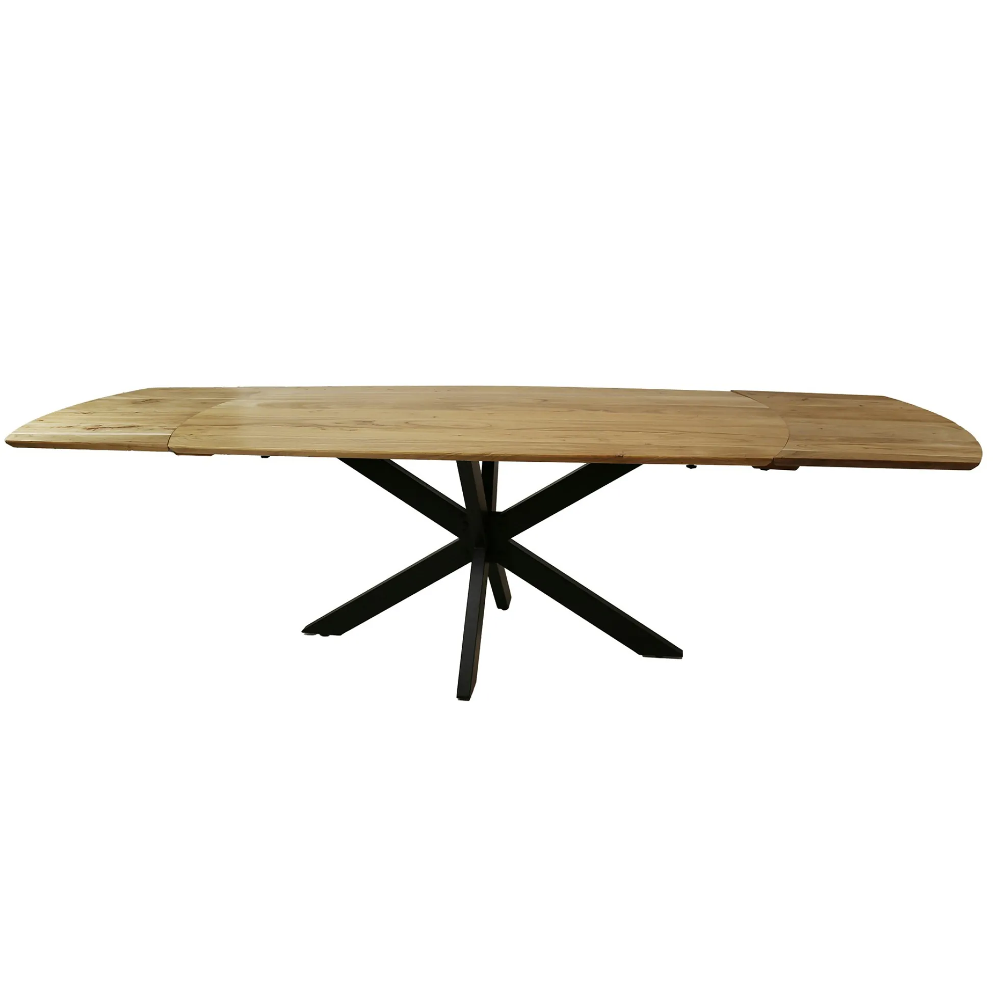 Table à manger extensible à bords ronds en bois d'acacia 175-275 cm MELBOURNE