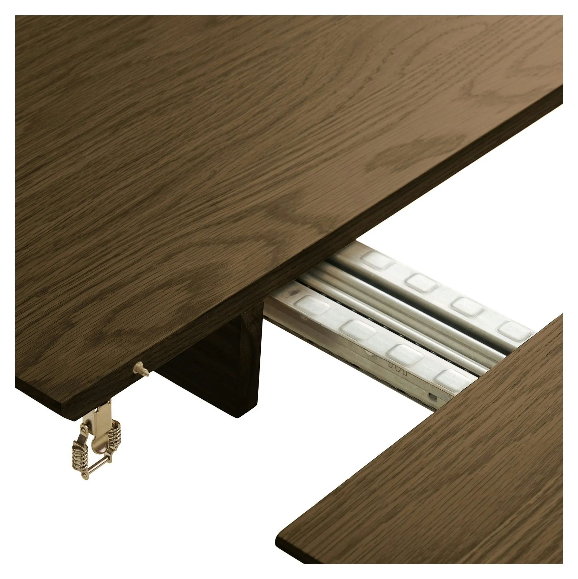 Table à manger extensible 200/250/300 cm placage chêne fumé KALKIE