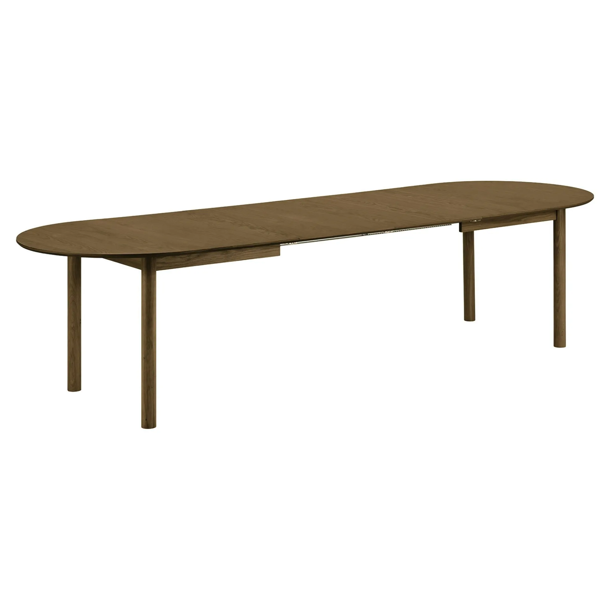 Table à manger extensible 200/250/300 cm placage chêne fumé KALKIE