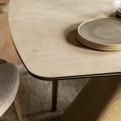 Table à manger extensible céramique & pieds design 180-260 cm CALA