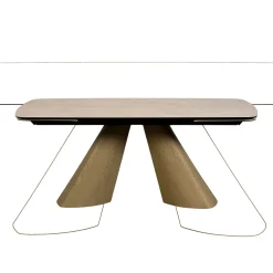 Table à manger extensible céramique & pieds design 180-260 cm CALA