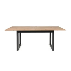 Table à manger extensible effet chêne 200-240 cm ALVA
