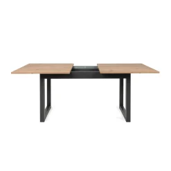 Table à manger extensible effet chêne 200-240 cm ALVA