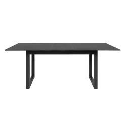 Table à manger extensible effet ardoise 160-200 cm ALVA