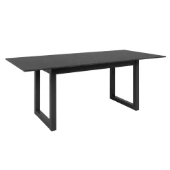 Table à manger extensible effet ardoise 160-200 cm ALVA