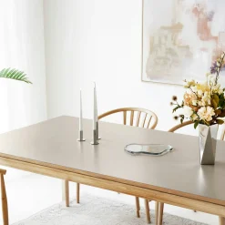 Table à manger extensible en chêne et stratifié 220/270/320 cm KALKIE