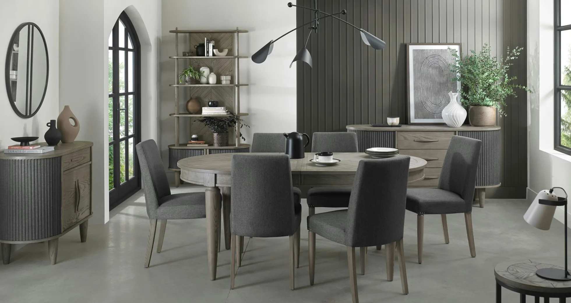 Table à manger extensible moderne 185-235 cm HOUSTON