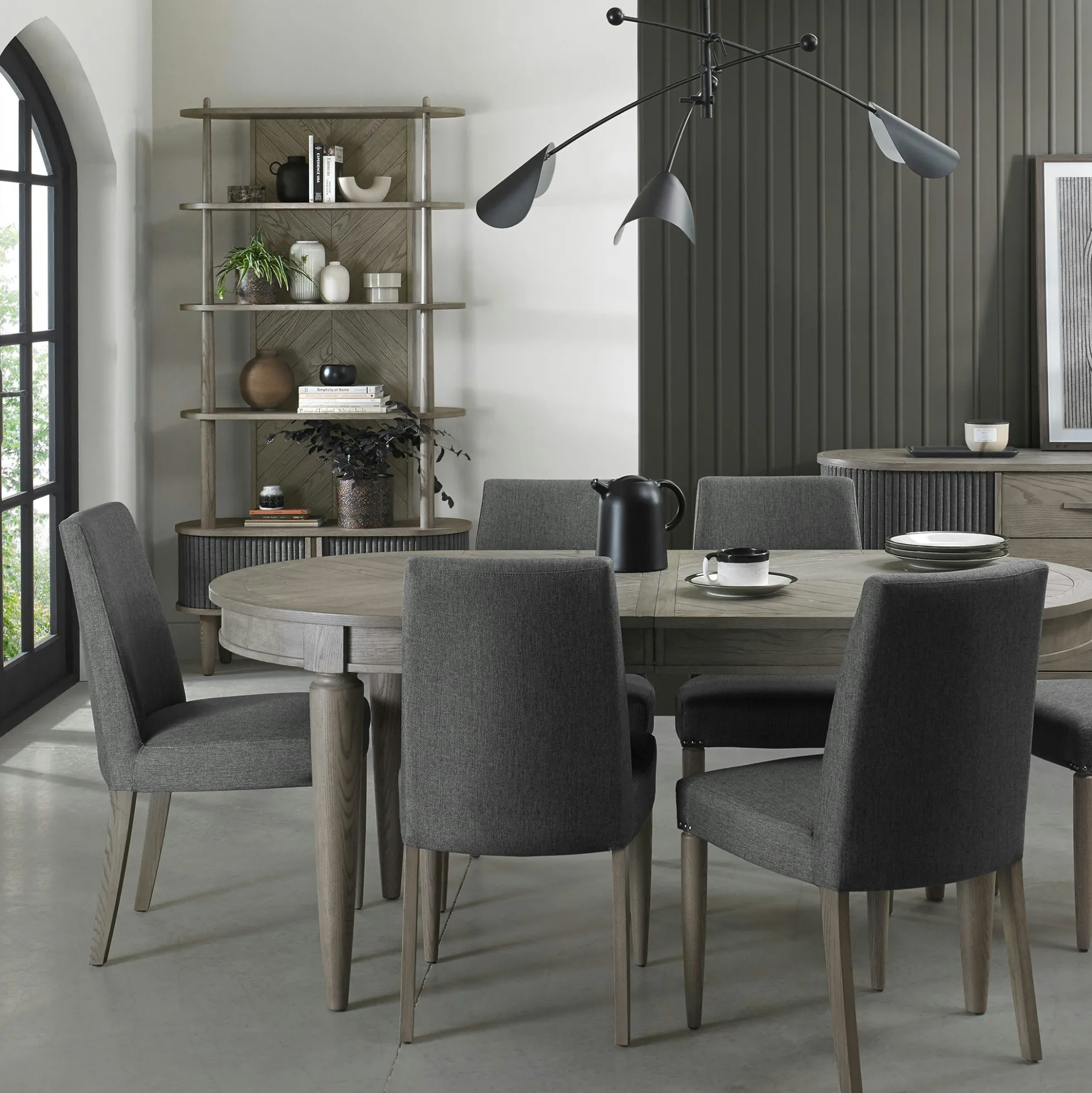 Table à manger extensible moderne 185-235 cm HOUSTON