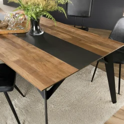 Table à manger industrielle teck recyclé 220x100 PANAMA