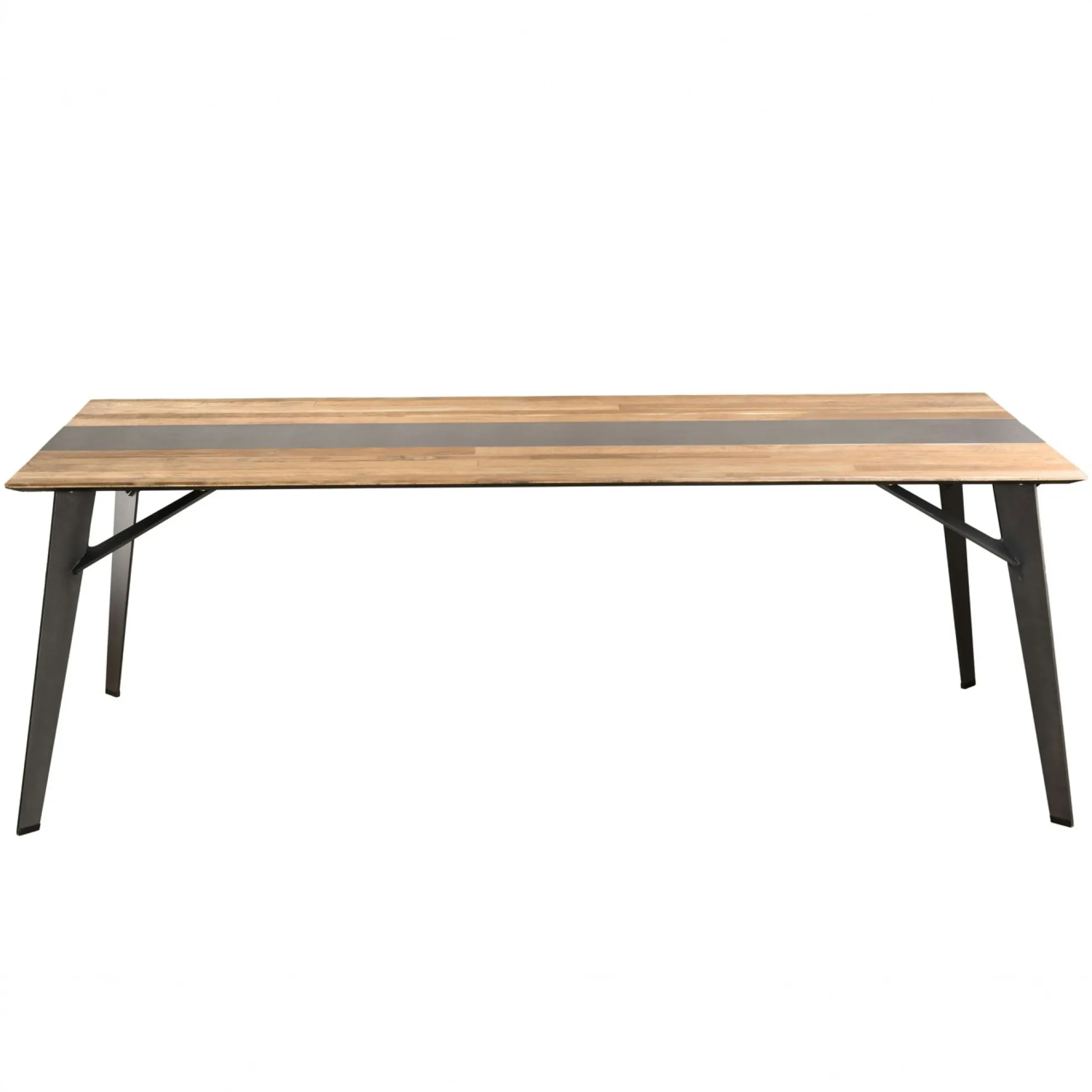 Table à manger industrielle teck recyclé 220x100 PANAMA