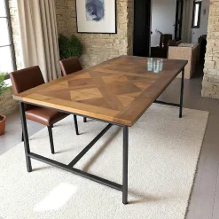Table à manger marqueterie 200 cm VARSOVIE
